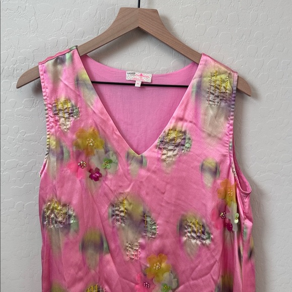 Anthropologie Siddhartha Bansal Flounced Embellished Maxi Shift Dress M - Picture 7 of 12